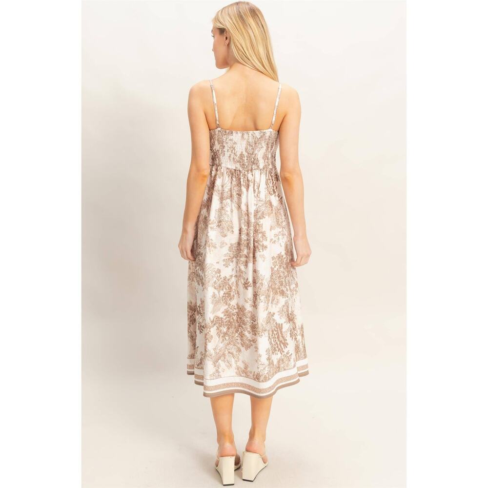 Vienna Toile Print Midi Dress - Picture 4 of 12